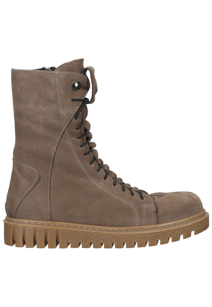 Lazamani Stiefelette Nubukleder Taupe