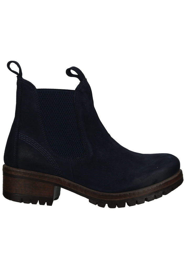 Lazamani Stiefelette Nubukleder/Textil Jeans
