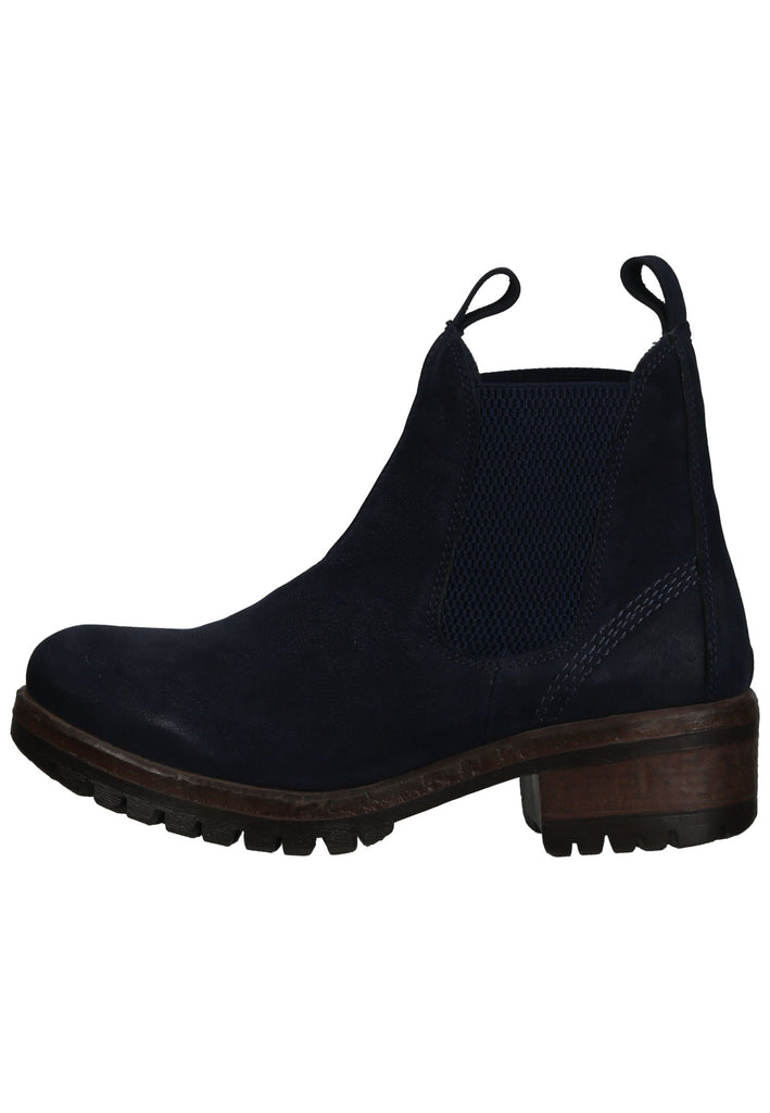 Lazamani Stiefelette Nubukleder/Textil Jeans