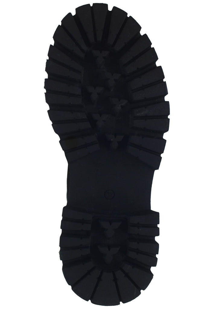 Lazamani Stiefelette Nubukleder/Textil Schwarz