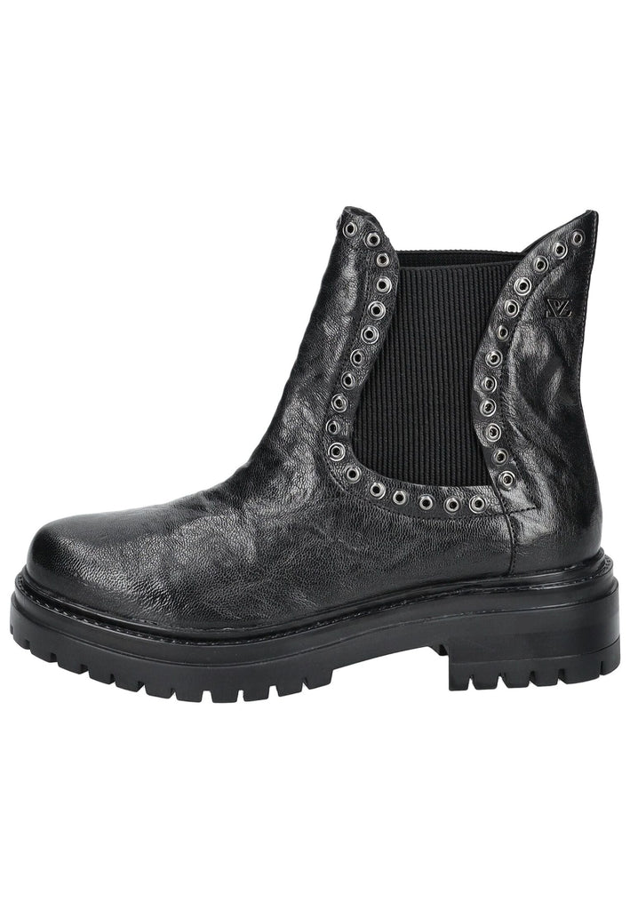 Stiefeletten Lazamani Stiefelette Leder/Textil Schwarz
