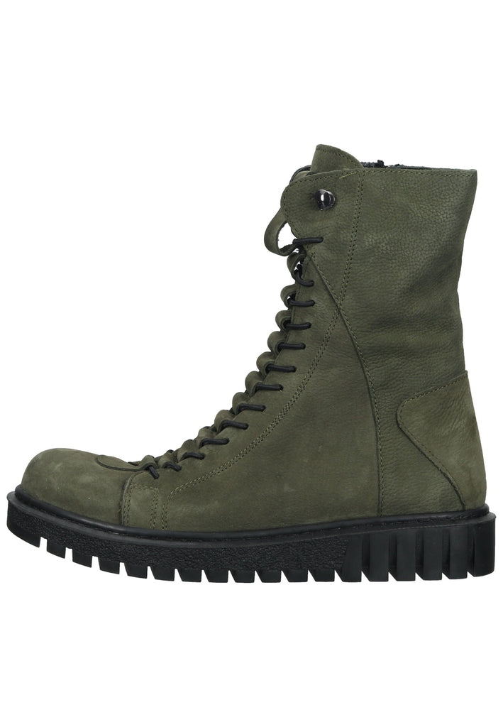 Stiefeletten Lazamani Stiefelette Nubukleder/Textil Grün