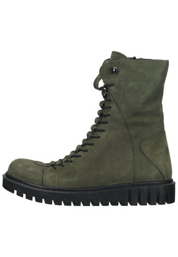 Stiefeletten Lazamani Stiefelette Nubukleder/Textil Grün