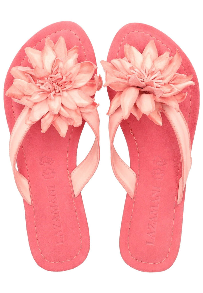 Lazamani Zehensteg Leder Coral