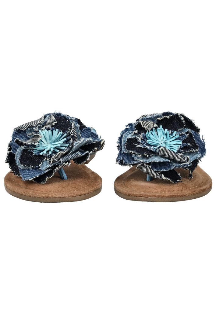 Lazamani Zehensteg Leder Denim