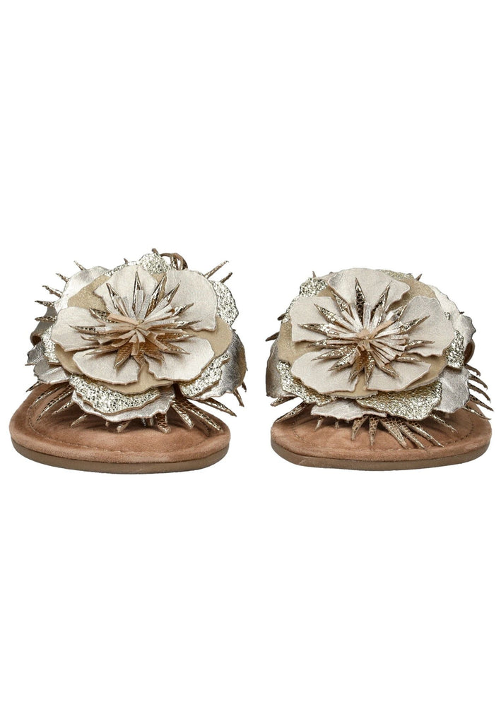 Lazamani Zehensteg Leder Gold