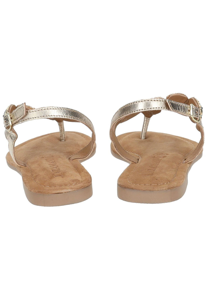 Lazamani Zehensteg Leder Gold