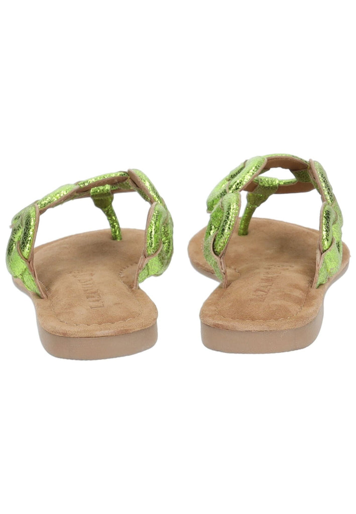 Lazamani Zehensteg Leder Grün