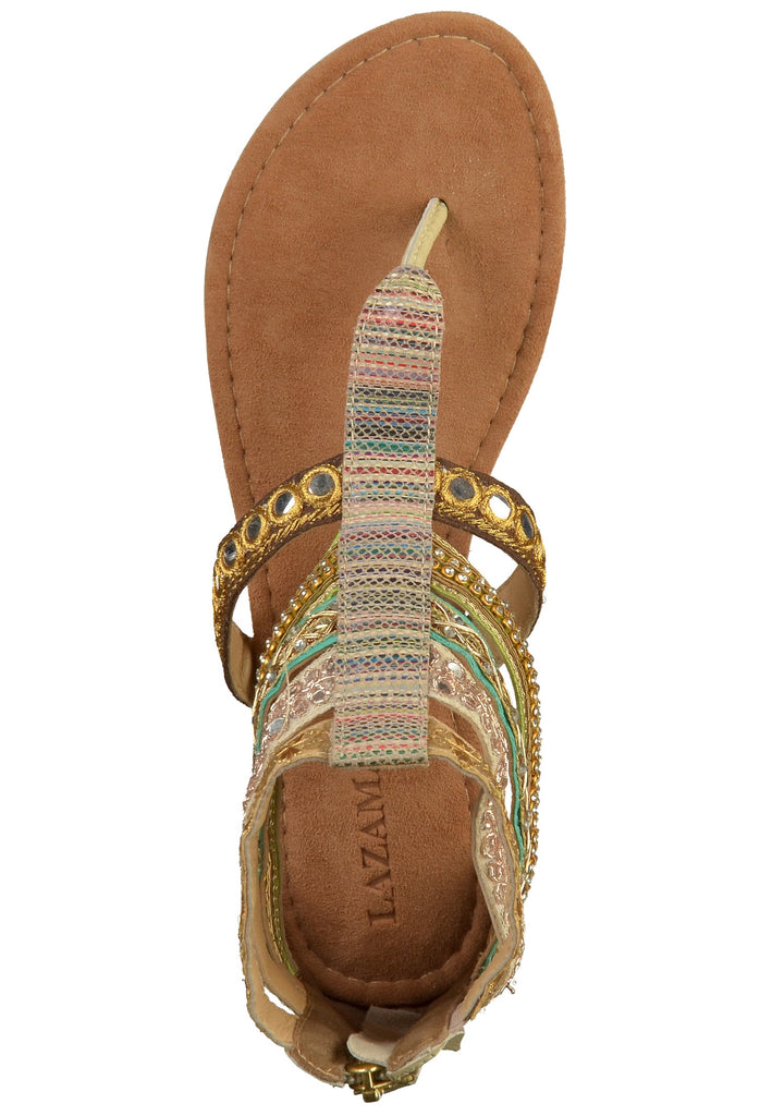 Lazamani Zehensteg Leder Grün