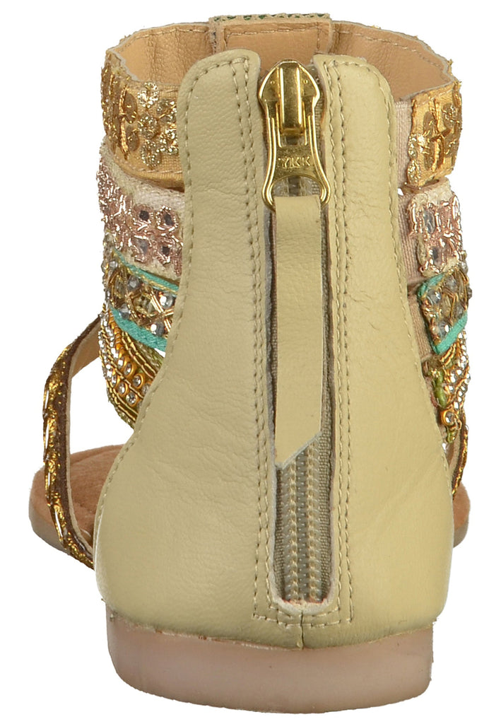 Lazamani Zehensteg Leder Grün