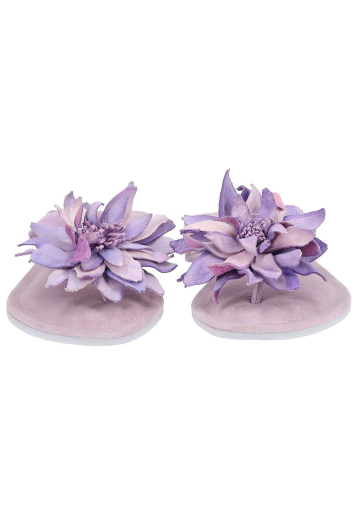 Lazamani Zehensteg Leder Lilac