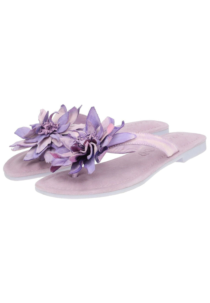 Lazamani Zehensteg Leder Lilac