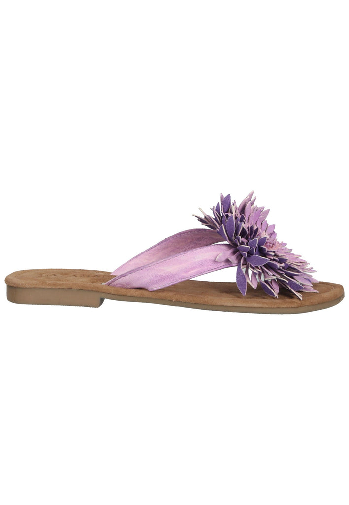 Lazamani Zehensteg Leder Lilac