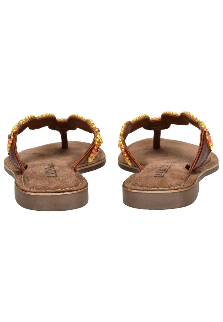 Lazamani Zehensteg Leder Orange