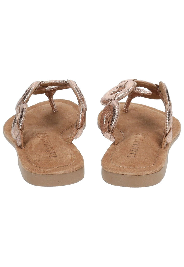 Lazamani Zehensteg Leder Peach