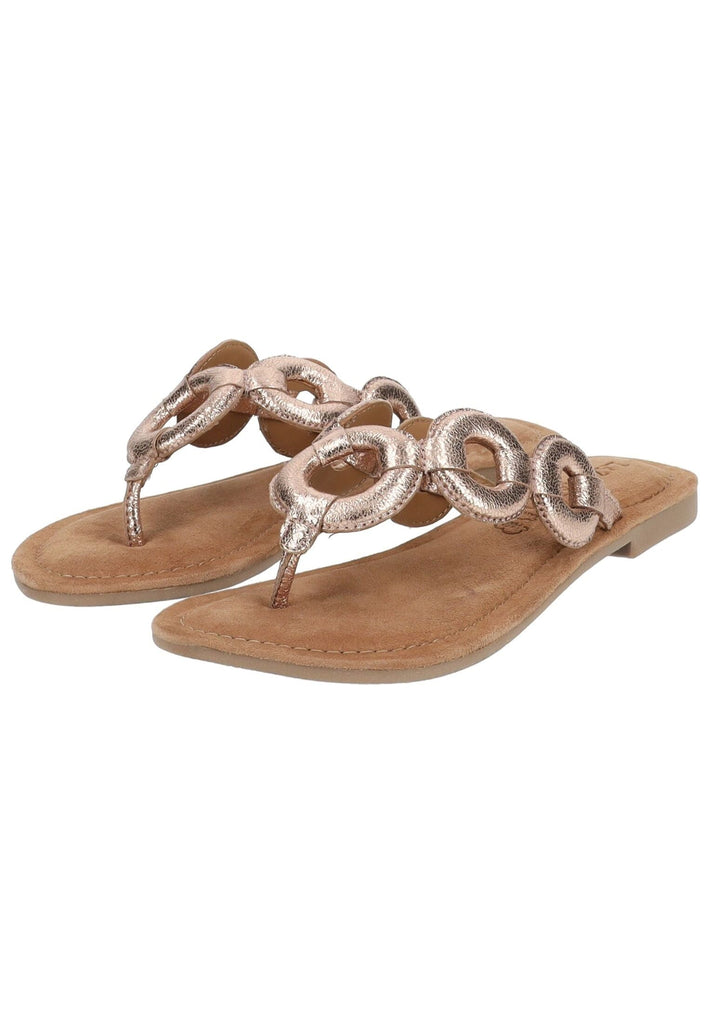 Lazamani Zehensteg Leder Peach