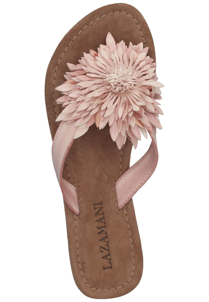 Lazamani Zehensteg Leder Peach