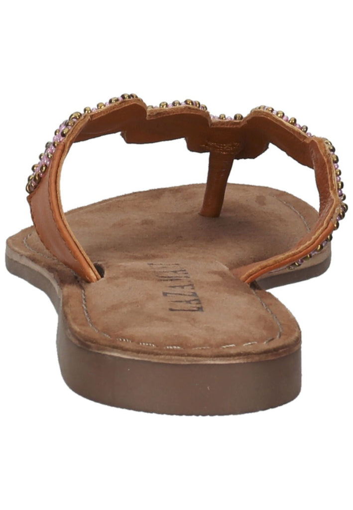 Lazamani Zehensteg Leder Pink