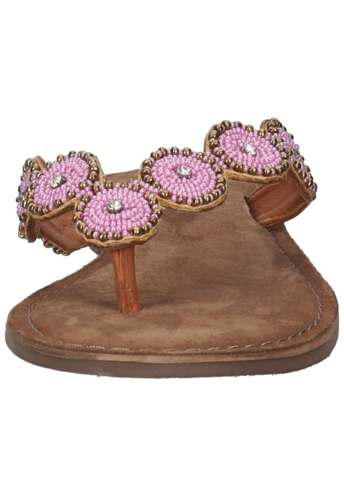 Lazamani Zehensteg Leder Pink