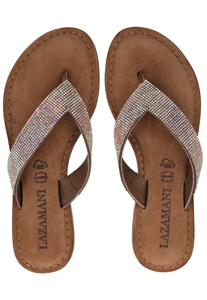 Lazamani Zehensteg Leder Rainbow