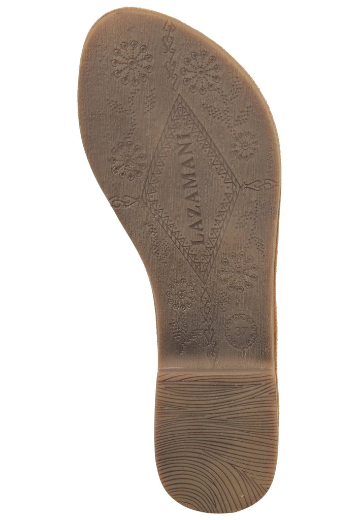 Lazamani Zehensteg Leder Rose