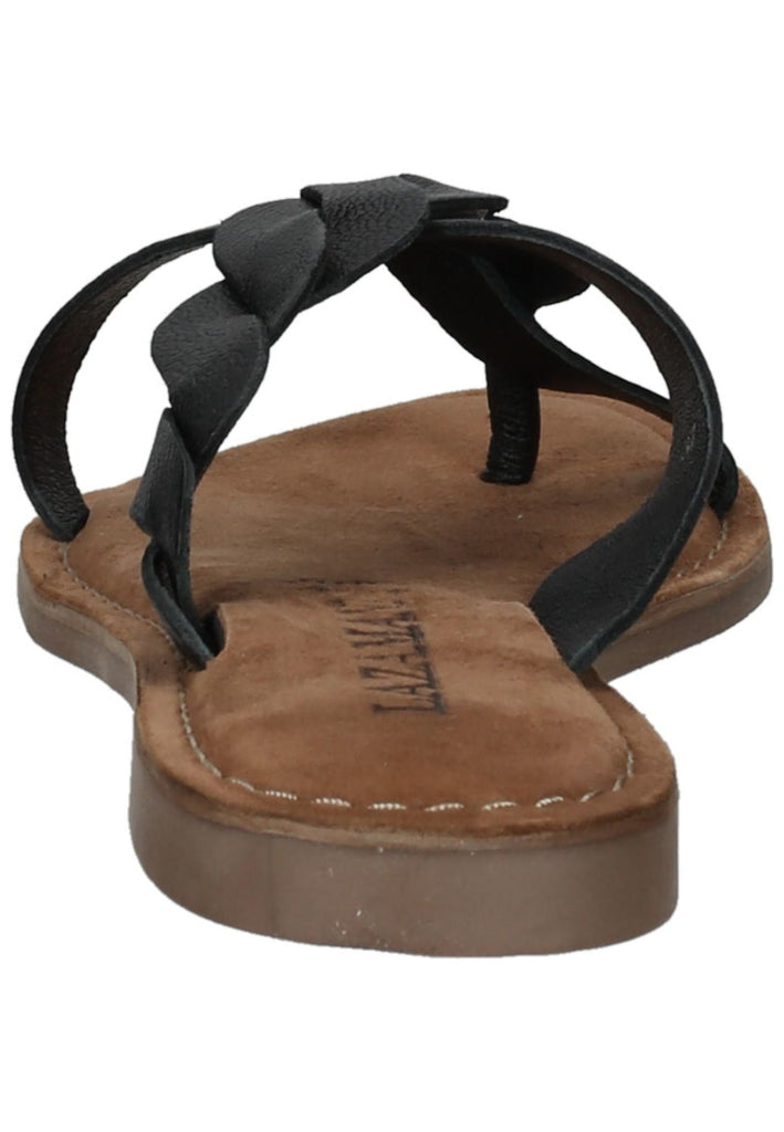 Lazamani Zehensteg Leder Schwarz