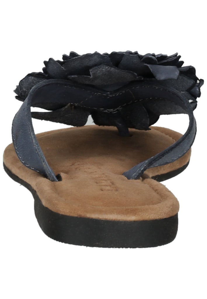 Lazamani Zehensteg Leder Schwarz