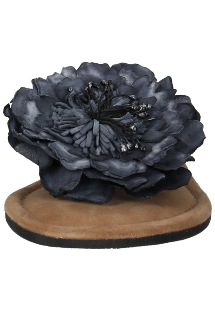 Lazamani Zehensteg Leder Schwarz