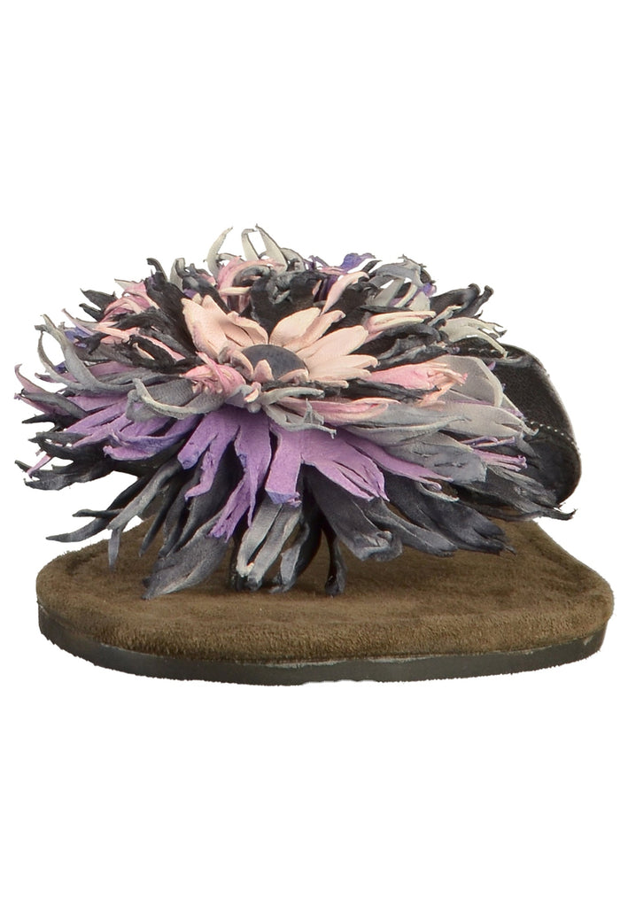 Lazamani Zehensteg Leder Schwarz