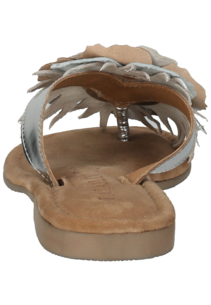 Lazamani Zehensteg Leder Silber