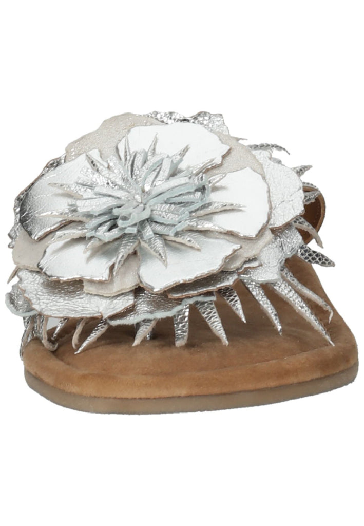 Lazamani Zehensteg Leder Silber