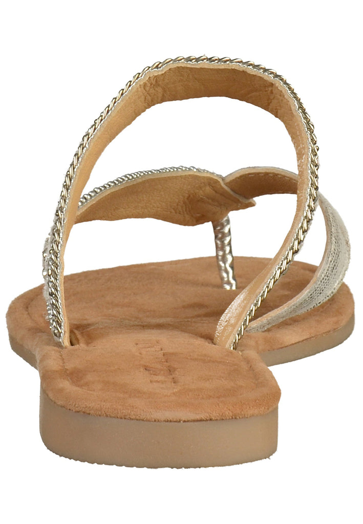 Lazamani Zehensteg Leder Silber