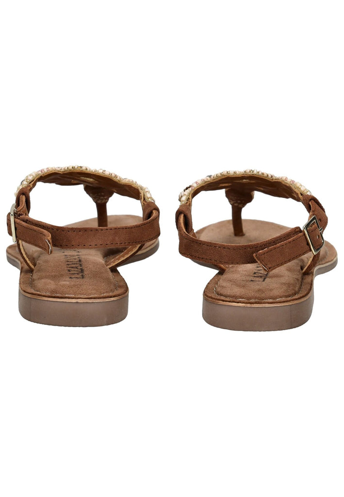 Lazamani Zehensteg Leder Tan