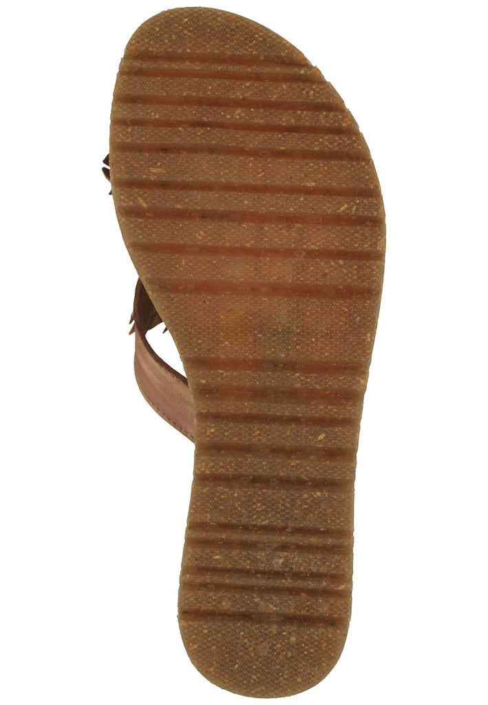 Lazamani Zehensteg Leder Tan