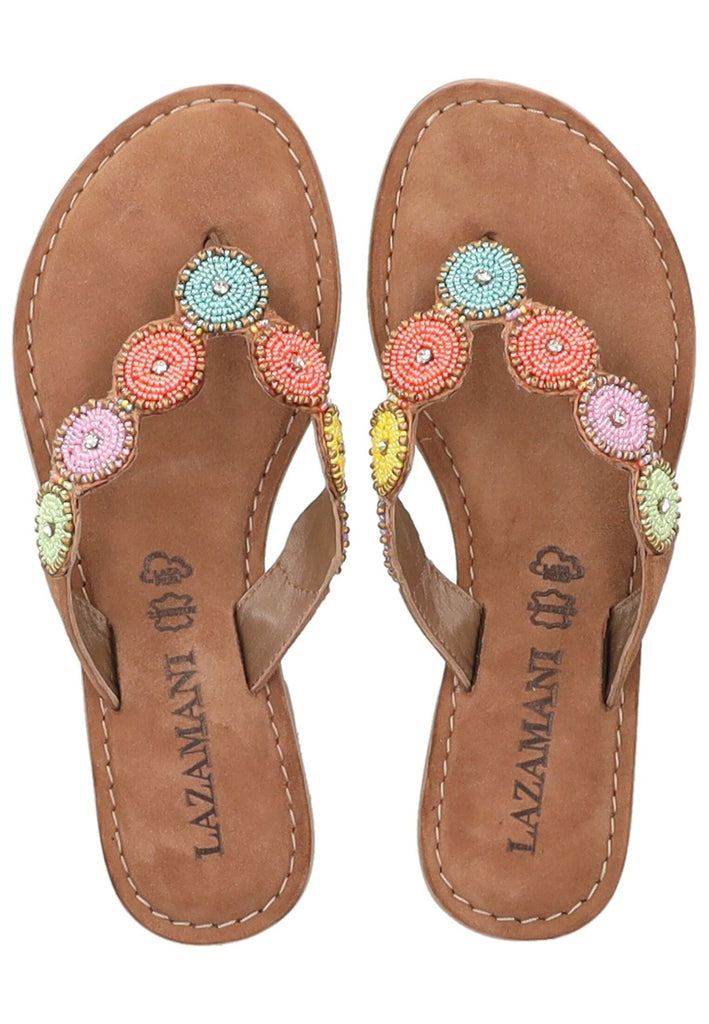 Lazamani Zehensteg Leder/Textil Multi