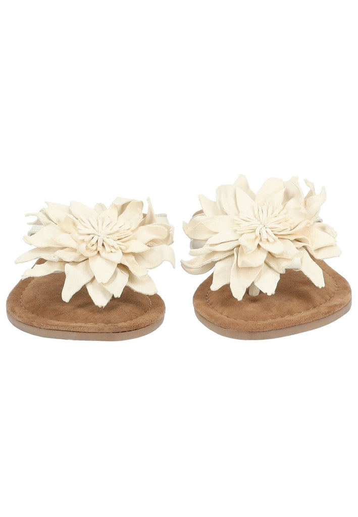 Lazamani Zehensteg Leder Weiß