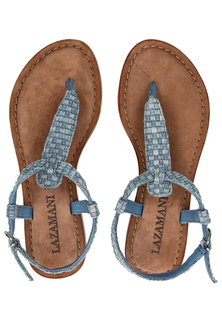 Lazamani Zehensteg Textil Denim