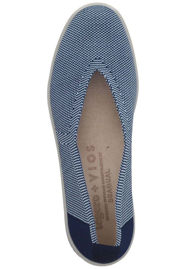 Legero Ballerinas Textil Blau/Weiß