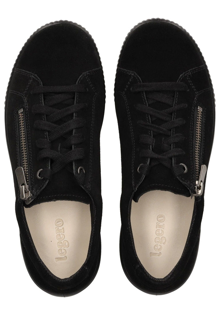 Legero Halbschuhe Veloursleder/Textil Schwarz