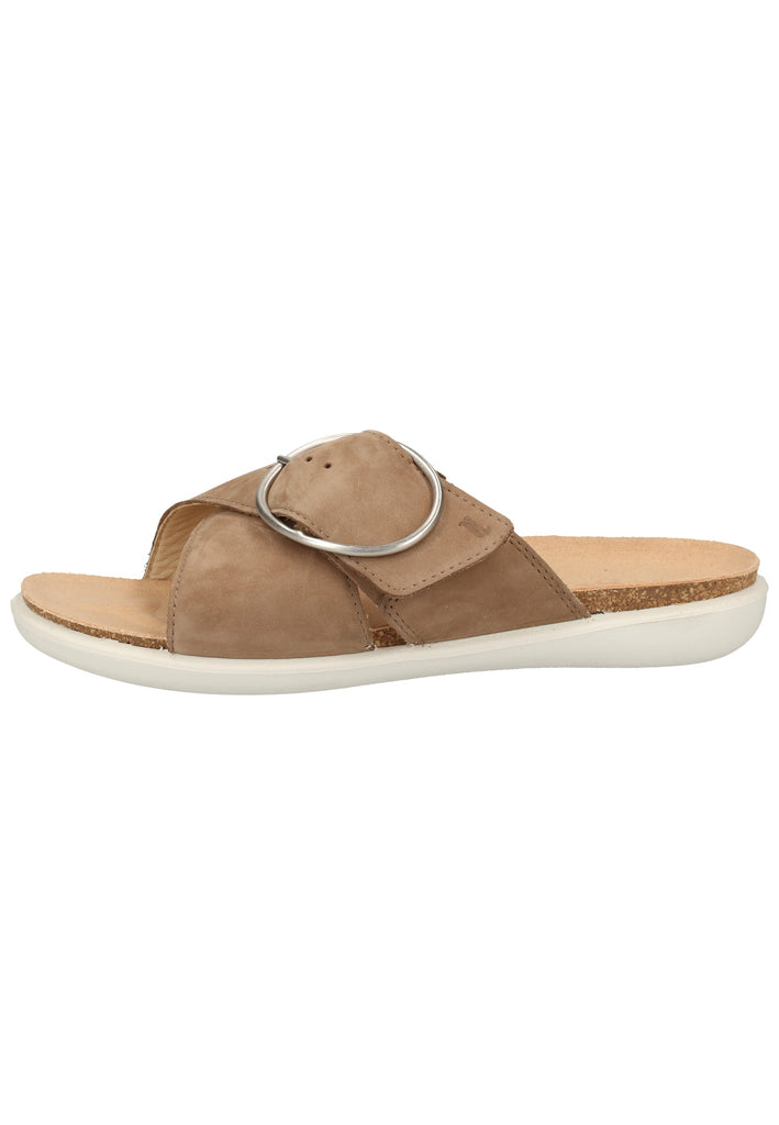 Legero Pantoletten Nubukleder Beige