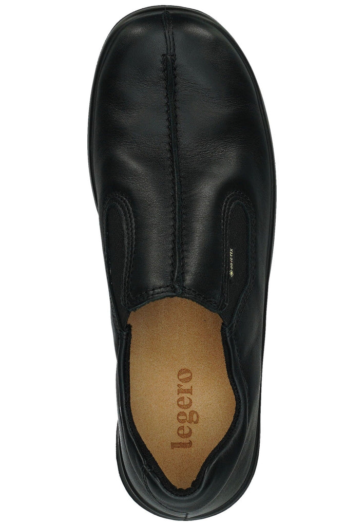 Legero Slipper Leder/Textil Schwarz