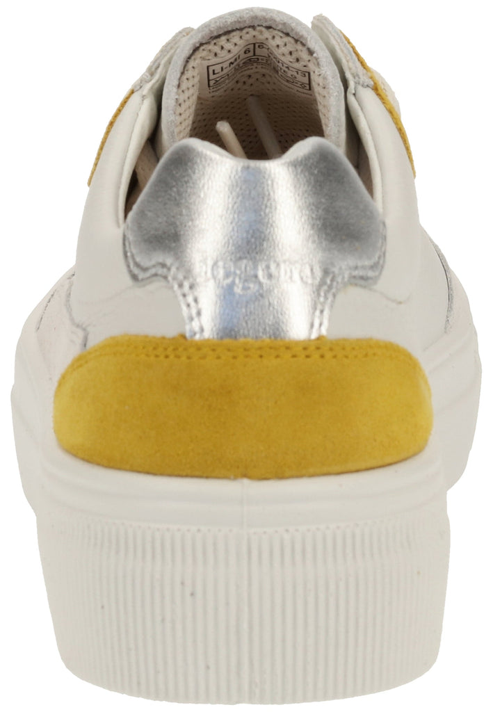 Legero Sneaker Nappaleder Weiß/Gelb