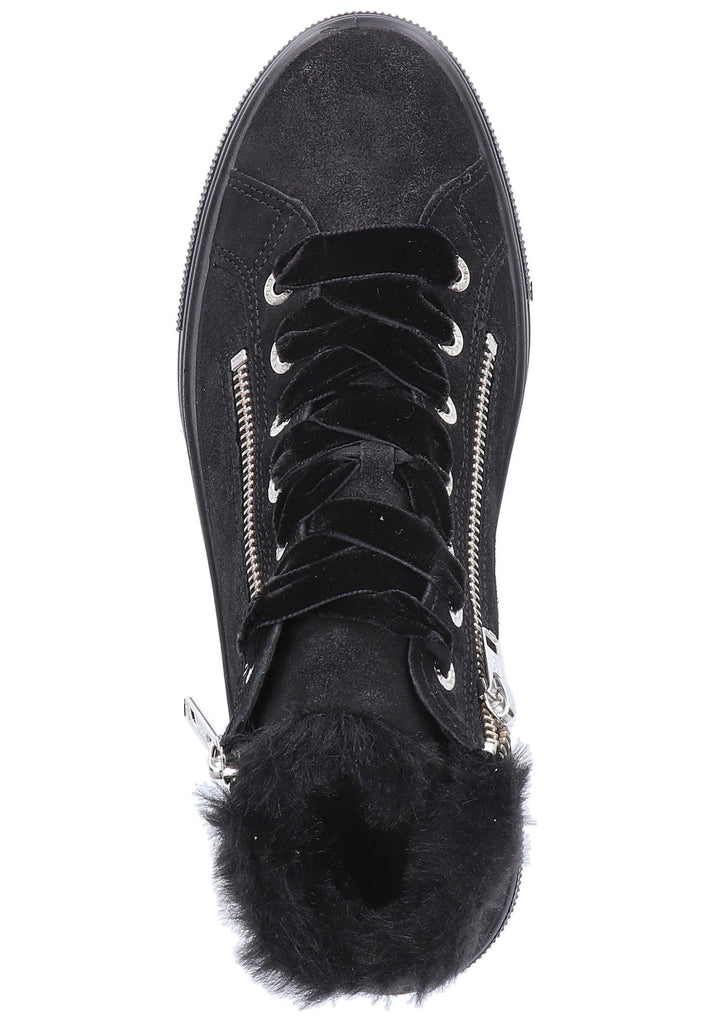 Legero Sneaker Veloursleder Schwarz Warmfutter