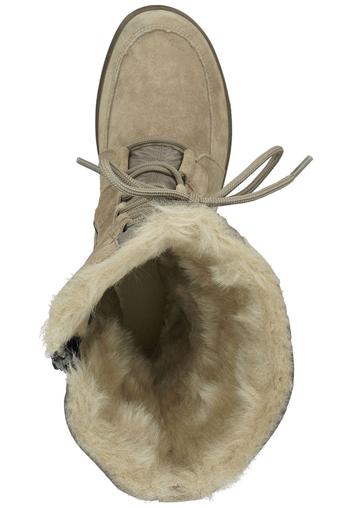 Legero Stiefel Leder/Textil Beige/Rosa Warmfutter