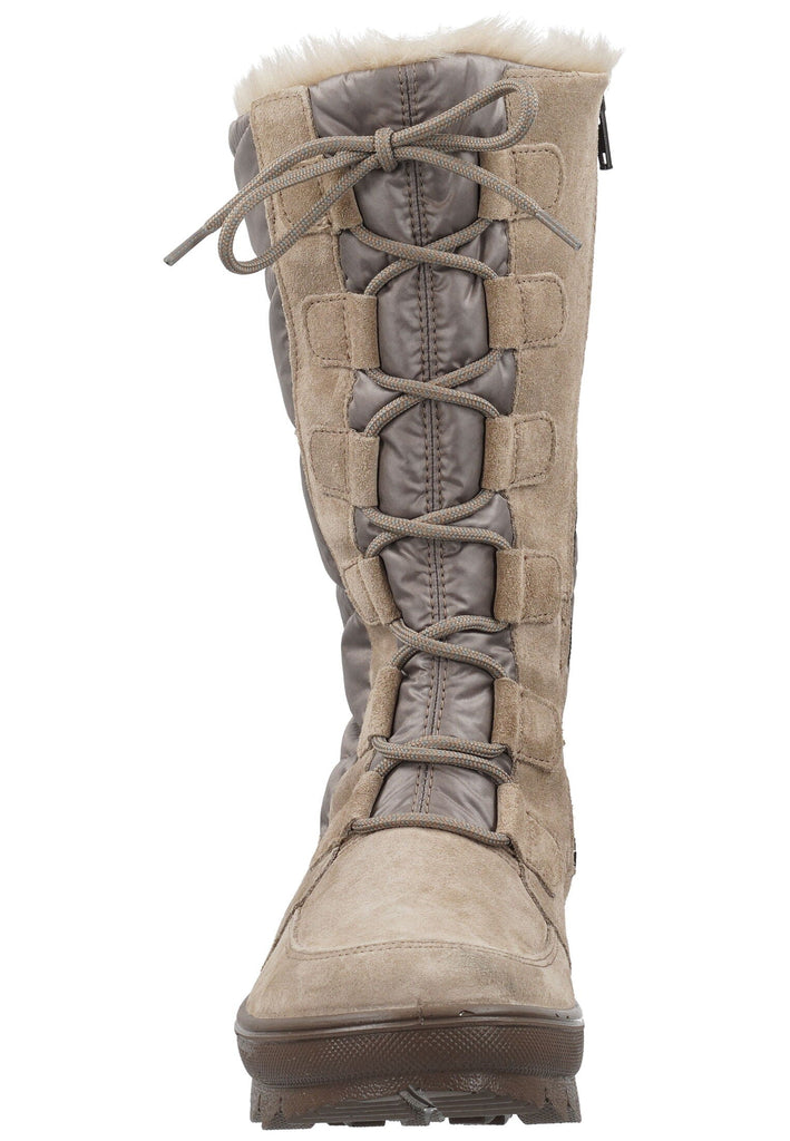 Legero Stiefel Leder/Textil Beige/Rosa Warmfutter