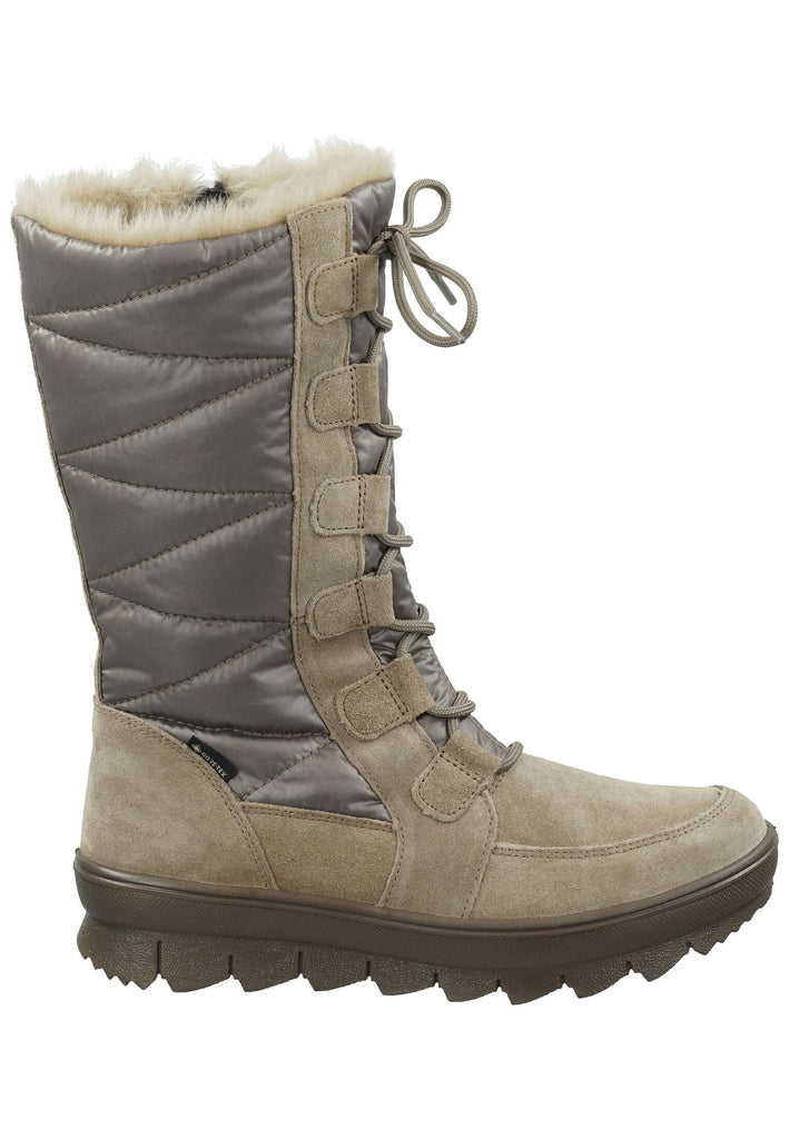 Legero Stiefel Leder/Textil Beige/Rosa Warmfutter