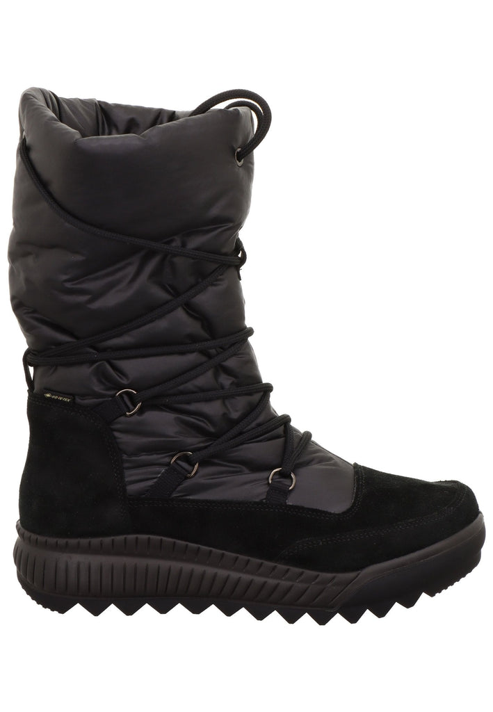 Legero Stiefel Leder/Textil Schwarz Warmfutter