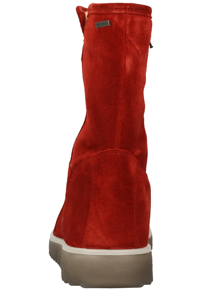 Legero Stiefel Veloursleder Rot Warmfutter