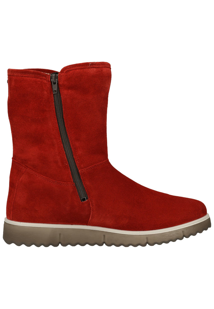Legero Stiefel Veloursleder Rot Warmfutter