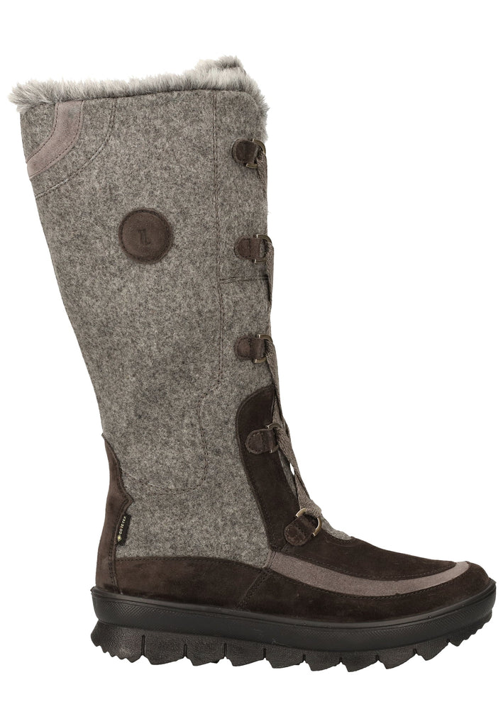 Legero Stiefel Veloursleder/Textil Grau Warmfutter